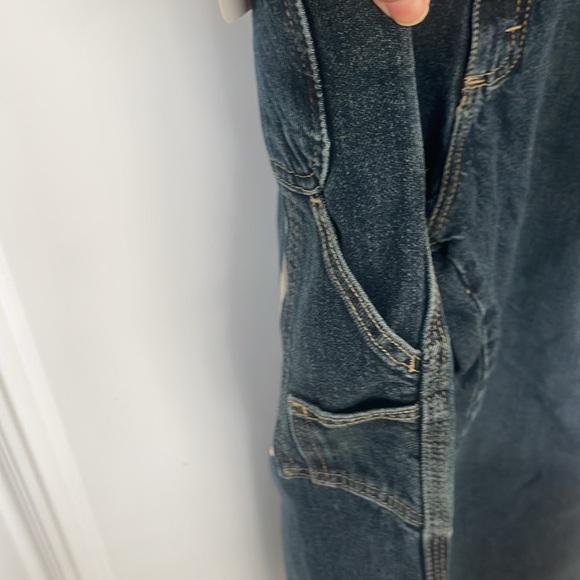 Wrangler Rugged Carpenter relaxed seat & thigh fits over boots 36x32 blue denim - Picture 12 of 12